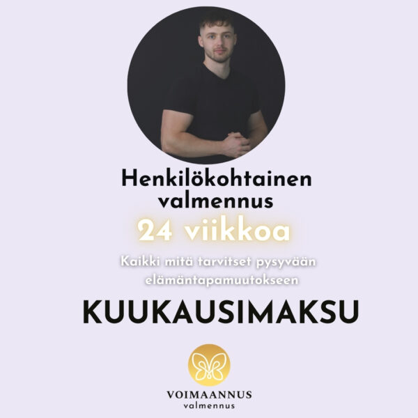 24 viikon valmennus - kuukausimaksu